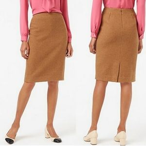 J. Crew Wool Blend Pencil Skirt
